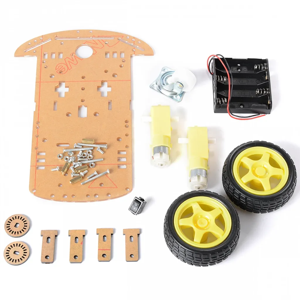 Transparent 2wd Robot Smart Car Chassis DIY Kit