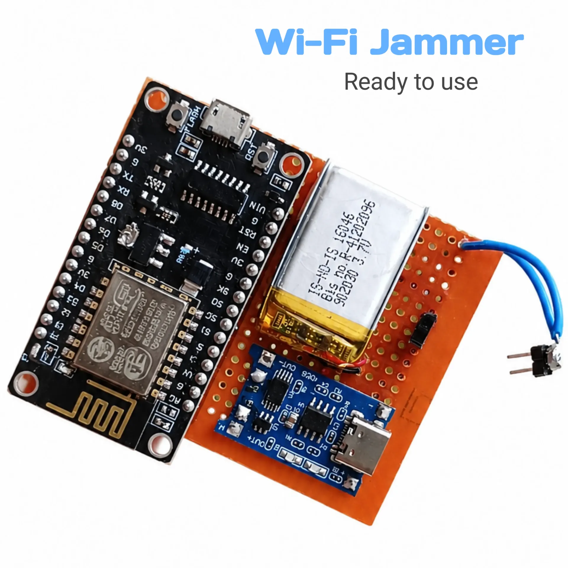 Wi-Fi jammer Esp-32 (ready to use) already programmed