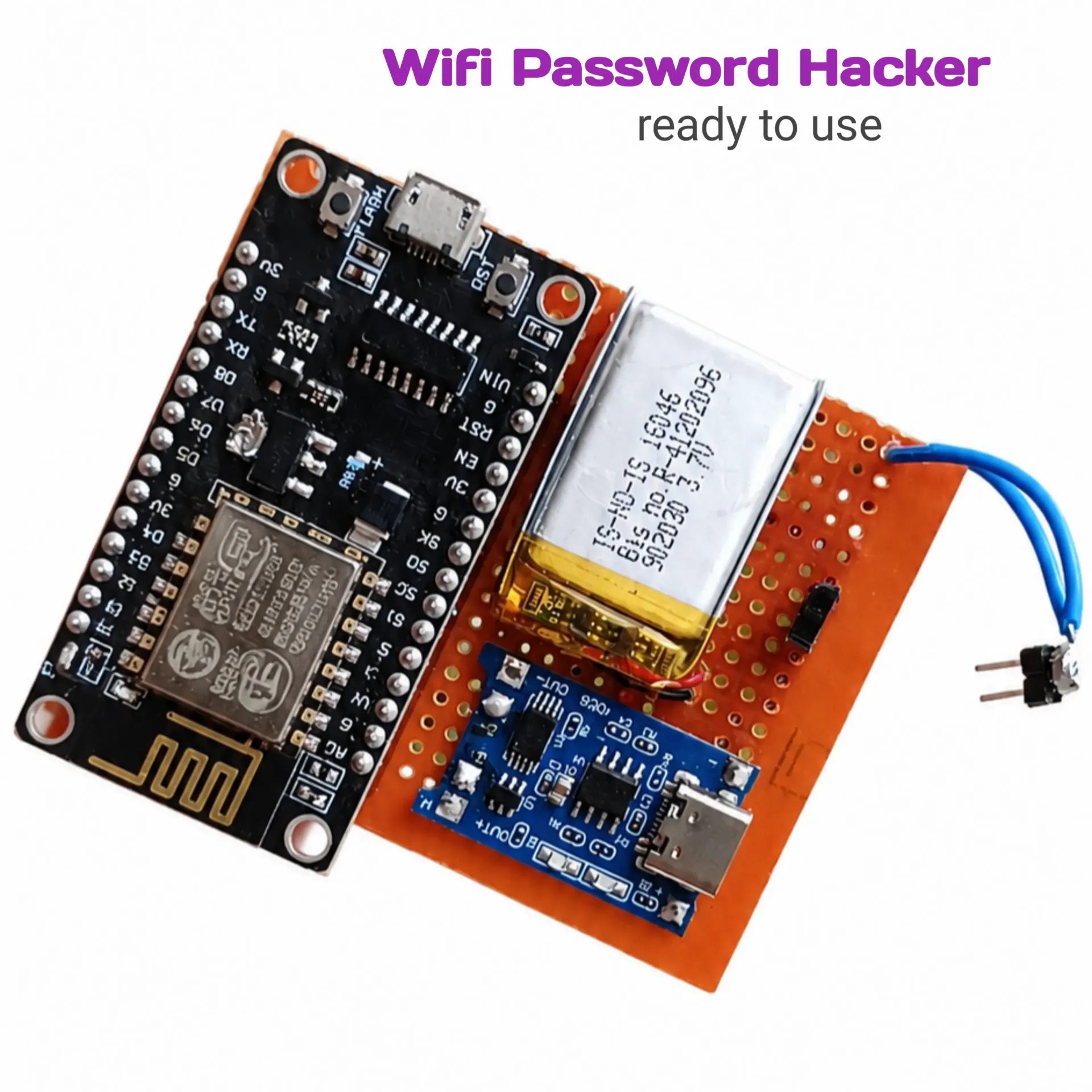 Wifi Password Hacker ESP-32 ( already programmed) ready to use