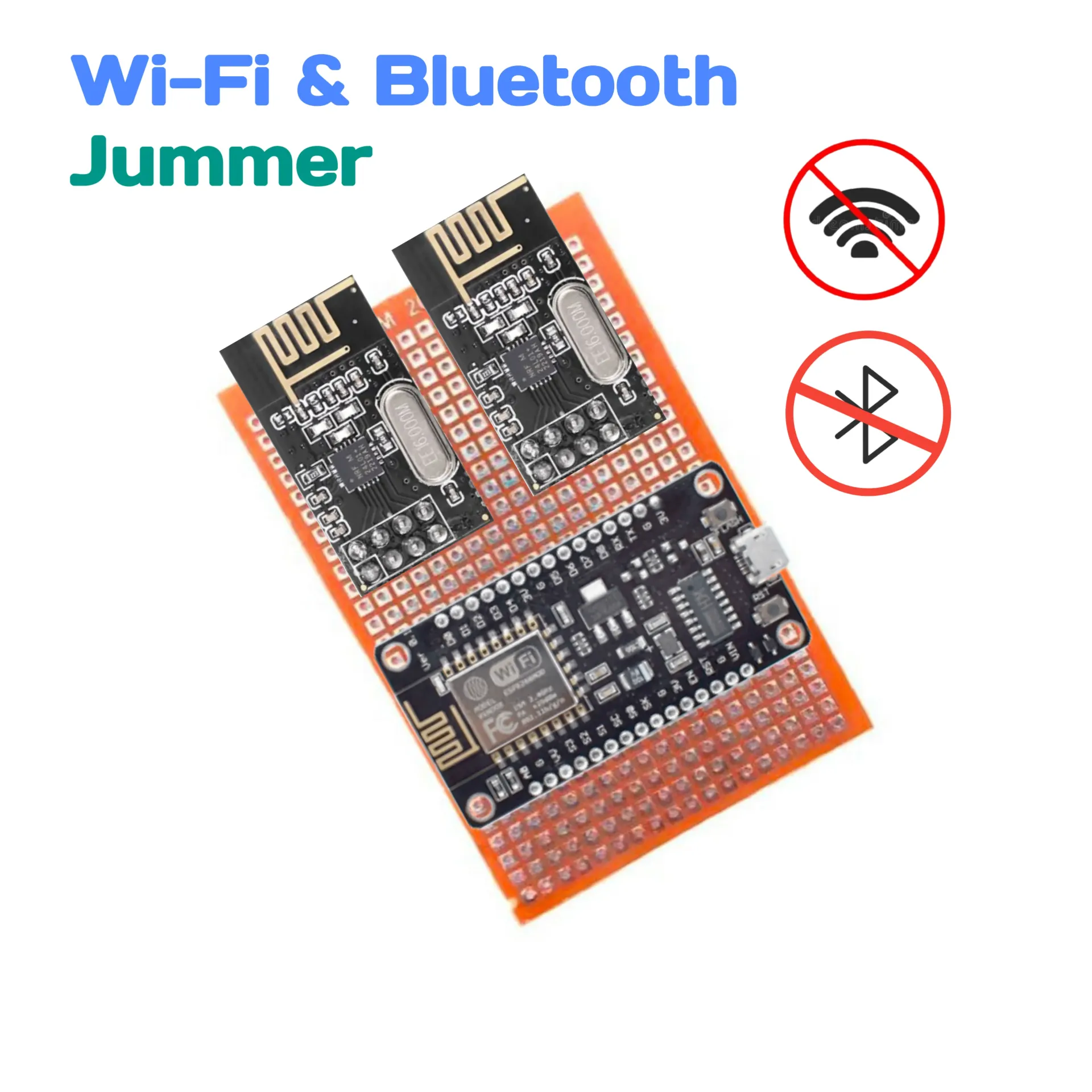 Wi-Fi & Bluetooth Jummer ( ready to use) already programmed