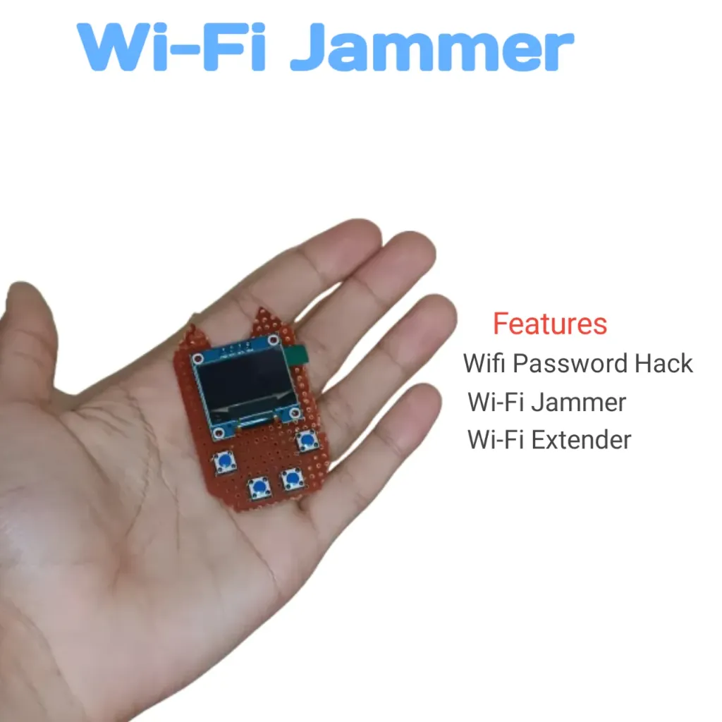 All in one tool ( Wifi Hack, Wifi jammer, Wifi extender) with display | ready to use