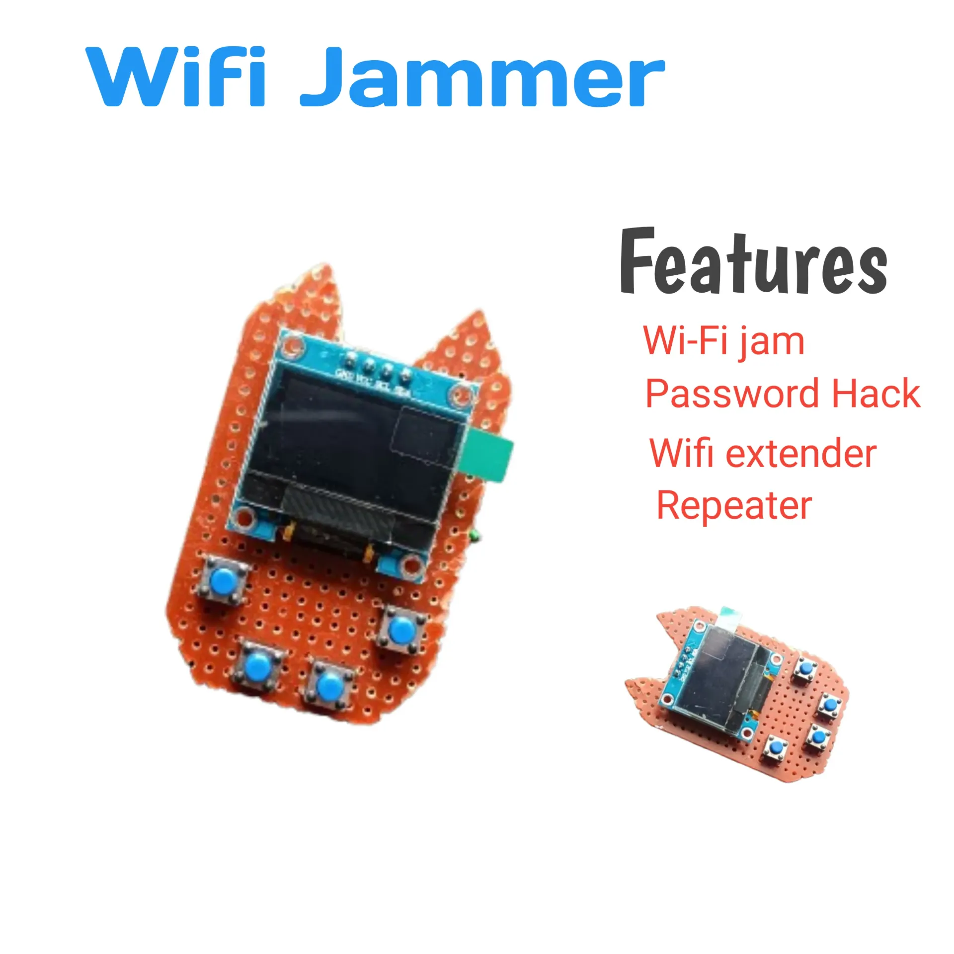 All in one tool ( Wifi Hack, Wifi jammer, Wifi extender) with display | ready to use
