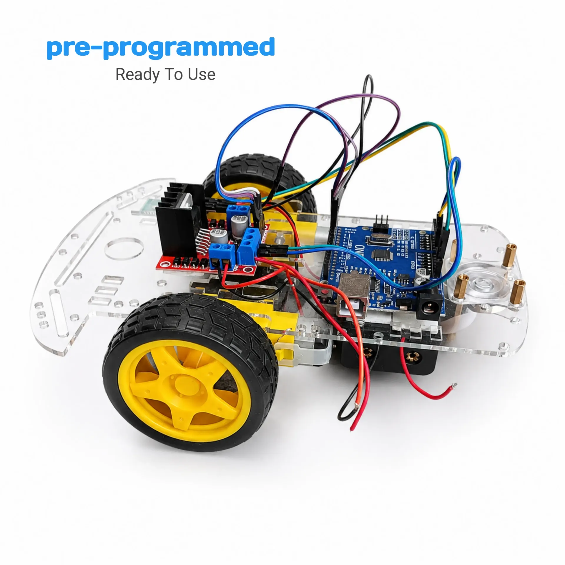 Pre-Built Bluetooth RC Smart Robot Car | Arduino UNO | HC-05 Bluetooth Control | Ready to Use STEM Robotics Project